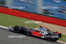 04.07.2008 Silverstone, England,  Lewis Hamilton (GBR), McLaren Mercedes  - Formula 1 World Championship, Rd 9, British Grand Prix, Friday Practice