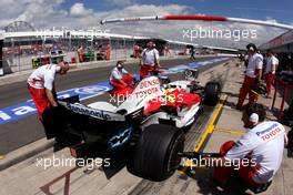 04.07.2008 Silverstone, England,  Jarno Trulli (ITA), Toyota F1 Team  - Formula 1 World Championship, Rd 9, British Grand Prix, Friday Practice