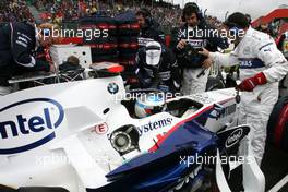 06.07.2008 Silverstone, England,  Nick Heidfeld (GER), BMW Sauber F1 Team  - Formula 1 World Championship, Rd 9, British Grand Prix, Sunday Pre-Race Grid