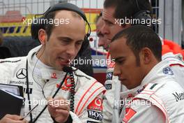 06.07.2008 Silverstone, England,  Lewis Hamilton (GBR), McLaren Mercedes  - Formula 1 World Championship, Rd 9, British Grand Prix, Sunday Pre-Race Grid