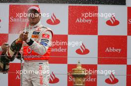 06.07.2008 Silverstone, England,  1st place Lewis Hamilton (GBR), McLaren Mercedes - Formula 1 World Championship, Rd 9, British Grand Prix, Sunday Podium