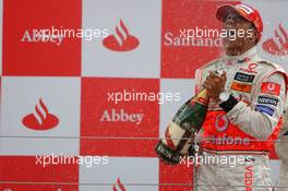 06.07.2008 Silverstone, England,  1st place Lewis Hamilton (GBR), McLaren Mercedes - Formula 1 World Championship, Rd 9, British Grand Prix, Sunday Podium