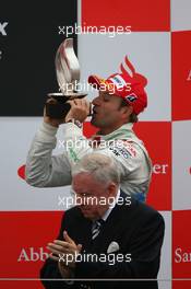 06.07.2008 Silverstone, England,  3rd place Rubens Barrichello (BRA), Honda Racing F1 Team - Formula 1 World Championship, Rd 9, British Grand Prix, Sunday Podium