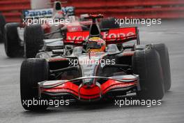 06.07.2008 Silverstone, England,  Winner, 1st, Lewis Hamilton (GBR), McLaren Mercedes, MP4-23 - Formula 1 World Championship, Rd 9, British Grand Prix, Sunday Podium