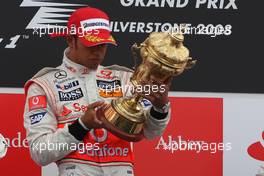 06.07.2008 Silverstone, England,  Winner, 1st, Lewis Hamilton (GBR), McLaren Mercedes - Formula 1 World Championship, Rd 9, British Grand Prix, Sunday Podium