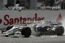 06.07.2008 Silverstone, England,  2nd, Nick Heidfeld (GER), BMW Sauber F1 Team, F1.08 - Formula 1 World Championship, Rd 9, British Grand Prix, Sunday Podium