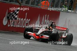 06.07.2008 Silverstone, England,  Lewis Hamilton (GBR), McLaren Mercedes - Formula 1 World Championship, Rd 9, British Grand Prix, Sunday Podium