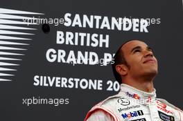 06.07.2008 Silverstone, England,  Lewis Hamilton (GBR), McLaren Mercedes wins - Formula 1 World Championship, Rd 9, British Grand Prix, Sunday Podium