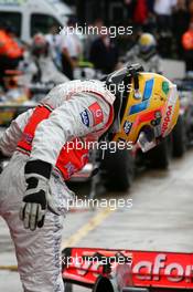 06.07.2008 Silverstone, England,  Lewis Hamilton (GBR), McLaren Mercedes - Formula 1 World Championship, Rd 9, British Grand Prix, Sunday Podium