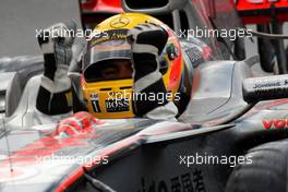 06.07.2008 Silverstone, England,  Winner, 1st, Lewis Hamilton (GBR), McLaren Mercedes, MP4-23 - Formula 1 World Championship, Rd 9, British Grand Prix, Sunday Podium