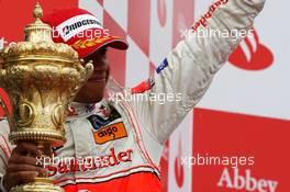 06.07.2008 Silverstone, England,  Lewis Hamilton (GBR), McLaren Mercedes - Formula 1 World Championship, Rd 9, British Grand Prix, Sunday Podium
