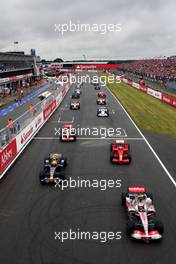06.07.2008 Silverstone, England,  The start of the race - Formula 1 World Championship, Rd 9, British Grand Prix, Sunday Race