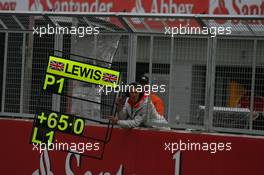 06.07.2008 Silverstone, England,  Lewis Hamilton (GBR), McLaren Mercedes had a strong lead - Formula 1 World Championship, Rd 9, British Grand Prix, Sunday Race