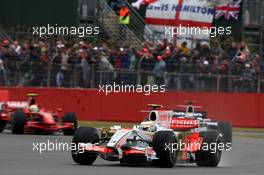 06.07.2008 Silverstone, England,  Giancarlo Fisichella (ITA), Force India F1 Team - Formula 1 World Championship, Rd 9, British Grand Prix, Sunday Race
