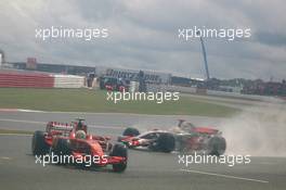 06.07.2008 Silverstone, England,  Felipe Massa (BRA), Scuderia Ferrari, F2008 spins - Formula 1 World Championship, Rd 9, British Grand Prix, Sunday Race