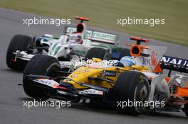 06.07.2008 Silverstone, England,  Fernando Alonso (ESP), Renault F1 Team, R28 - Formula 1 World Championship, Rd 9, British Grand Prix, Sunday Race