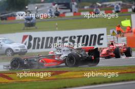 06.07.2008 Silverstone, England,  Heikki Kovalainen (FIN), McLaren Mercedes, MP4-23 , spun - Formula 1 World Championship, Rd 9, British Grand Prix, Sunday Race
