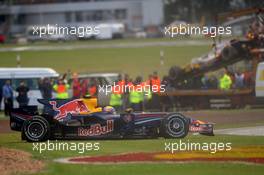 06.07.2008 Silverstone, England,  Mark Webber (AUS), Red Bull Racing, RB4, spin - Formula 1 World Championship, Rd 9, British Grand Prix, Sunday Race