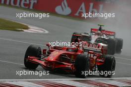 06.07.2008 Silverstone, England,  Kimi Raikkonen (FIN), Räikkönen, Scuderia Ferrari, F2008 - Formula 1 World Championship, Rd 9, British Grand Prix, Sunday Race