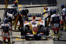 05.07.2008 Silverstone, England,  Nelson Piquet Jr (BRA), Renault F1 Team, R28 - Formula 1 World Championship, Rd 9, British Grand Prix, Saturday Qualifying