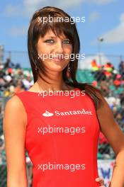 05.07.2008 Silverstone, England,  Grid Girl - Formula 1 World Championship, Rd 9, British Grand Prix, Saturday