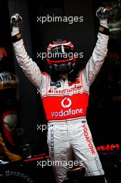 05.07.2008 Silverstone, England,  1st, Pole Position, Heikki Kovalainen (FIN), McLaren Mercedes - Formula 1 World Championship, Rd 9, British Grand Prix, Saturday Qualifying