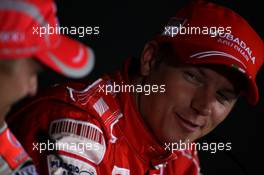 05.07.2008 Silverstone, England,  Kimi Raikkonen (FIN), Räikkönen, Scuderia Ferrari, F2008 - Formula 1 World Championship, Rd 9, British Grand Prix, Saturday Press Conference
