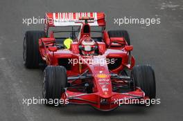05.07.2008 Silverstone, England,  Kimi Raikkonen (FIN), Räikkönen, Scuderia Ferrari, F2008 - Formula 1 World Championship, Rd 9, British Grand Prix, Saturday Qualifying