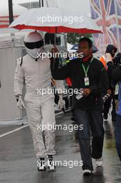 06.07.2008 Silverstone, England,  "The Stig" from TV Show, Top Gear - Formula 1 World Championship, Rd 9, British Grand Prix, Sunday