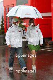 06.07.2008 Silverstone, England,  Rubens Barrichello (BRA), Honda Racing F1 Team - Formula 1 World Championship, Rd 9, British Grand Prix, Sunday