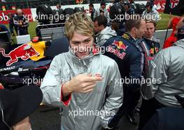 06.07.2008 Silverstone, England,  Brian McFadden (Singer from the Westlife band )- Formula 1 World Championship, Rd 9, British Grand Prix, Sunday