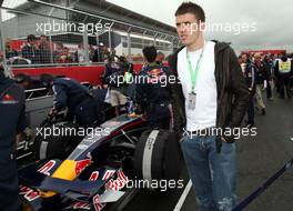06.07.2008 Silverstone, England,  Michael Carrick (Manchester United football player) - Formula 1 World Championship, Rd 9, British Grand Prix, Sunday