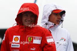 06.07.2008 Silverstone, England,  Kimi Raikkonen (FIN), Räikkönen, Scuderia Ferrari - Formula 1 World Championship, Rd 9, British Grand Prix, Sunday
