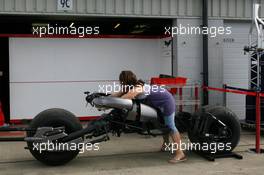 03.07.2008 Silverstone, England,  A girl on the Batpod - Formula 1 World Championship, Rd 9, British Grand Prix, Thursday