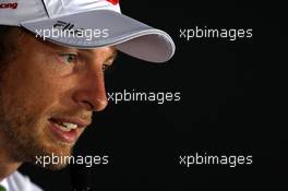03.07.2008 Silverstone, England,  Jenson Button (GBR), Honda Racing F1 Team - Formula 1 World Championship, Rd 9, British Grand Prix, Thursday Press Conference