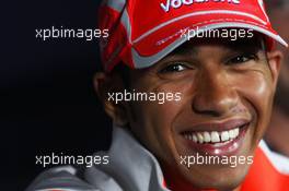 03.07.2008 Silverstone, England,  Lewis Hamilton (GBR), McLaren Mercedes - Formula 1 World Championship, Rd 9, British Grand Prix, Thursday Press Conference