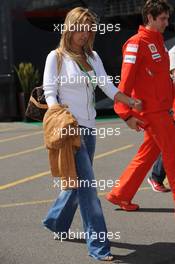 03.07.2008 Silverstone, England,  Rafaela Bassi (BRA), Girl Friend, Wife of Felipe Massa - Formula 1 World Championship, Rd 9, British Grand Prix, Thursday