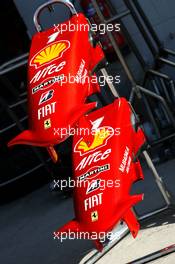 03.07.2008 Silverstone, England,  Ferrari F2008 front wing detail - Formula 1 World Championship, Rd 9, British Grand Prix, Thursday
