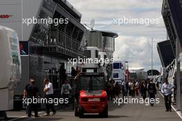 03.07.2008 Silverstone, England,  The Paddock - Formula 1 World Championship, Rd 9, British Grand Prix, Thursday
