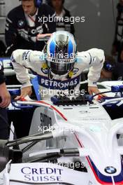 18.07.2008 Hockenheim, Germany,  Nick Heidfeld (GER), BMW Sauber F1 Team - Formula 1 World Championship, Rd 10, German Grand Prix, Friday Practice