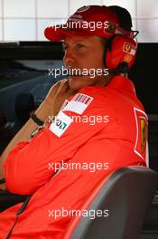 18.07.2008 Hockenheim, Germany,  Michael Schumacher (GER), Test Driver, Scuderia Ferrari - Formula 1 World Championship, Rd 10, German Grand Prix, Friday Practice