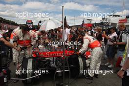 20.07.2008 Hockenheim, Germany,  Lewis Hamilton (GBR), McLaren Mercedes - Formula 1 World Championship, Rd 10, German Grand Prix, Sunday Pre-Race Grid