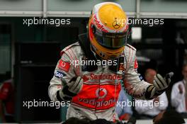 20.07.2008 Hockenheim, Germany,  Lewis Hamilton (GBR), McLaren Mercedes - Formula 1 World Championship, Rd 10, German Grand Prix, Sunday Podium