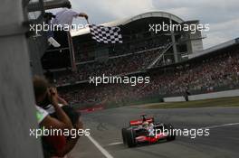 20.07.2008 Hockenheim, Germany,  Winner, Lewis Hamilton (GBR), McLaren Mercedes, MP4-23 - Formula 1 World Championship, Rd 10, German Grand Prix, Sunday Podium