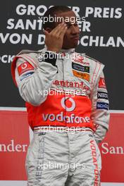 20.07.2008 Hockenheim, Germany,  1st, Winner, Lewis Hamilton (GBR), McLaren Mercedes, MP4-23 - Formula 1 World Championship, Rd 10, German Grand Prix, Sunday Podium