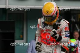 20.07.2008 Hockenheim, Germany,  Lewis Hamilton (GBR), McLaren Mercedes - Formula 1 World Championship, Rd 10, German Grand Prix, Sunday Podium