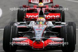 20.07.2008 Hockenheim, Germany,  Lewis Hamilton (GBR), McLaren Mercedes, Felipe Massa (BRA), Scuderia Ferrari  - Formula 1 World Championship, Rd 10, German Grand Prix, Sunday Race