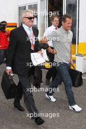 19.07.2008 Hockenheim, Germany,  Willi Weber (GER), Driver Manager and Michael Schumacher (GER), Test Driver, Scuderia Ferrari  - Formula 1 World Championship, Rd 10, German Grand Prix, Saturday