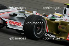 19.07.2008 Hockenheim, Germany,  Giancarlo Fisichella (ITA), Force India F1 Team, VJM-01 - Formula 1 World Championship, Rd 10, German Grand Prix, Saturday Practice