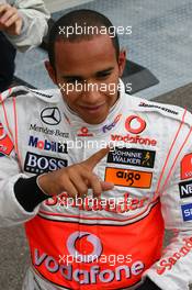 19.07.2008 Hockenheim, Germany,  pole  position Lewis Hamilton (GBR), McLaren Mercedes - Formula 1 World Championship, Rd 10, German Grand Prix, Saturday Qualifying